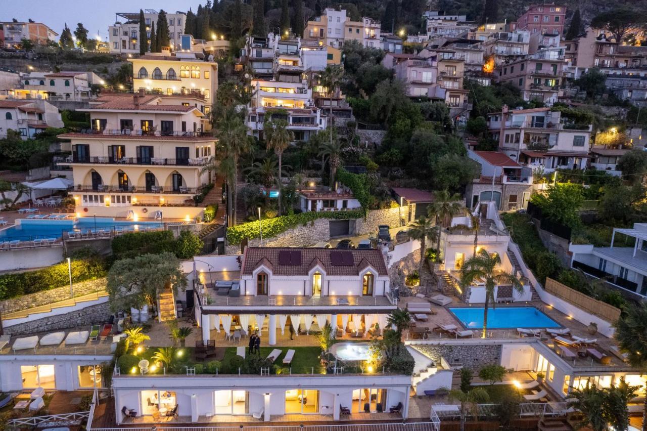 Luxury Taorum Villa With Spectacular Sea Views In Taormina Kültér fotó