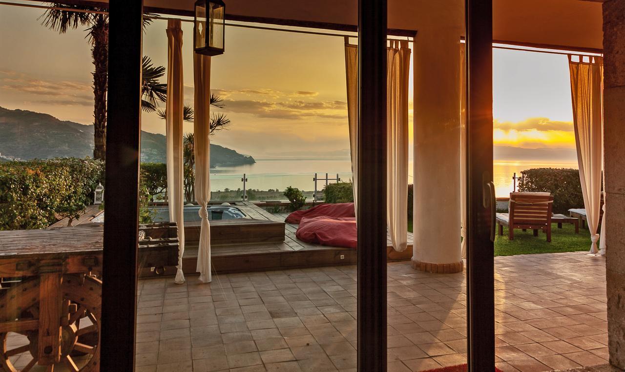 Luxury Taorum Villa With Spectacular Sea Views In Taormina Kültér fotó