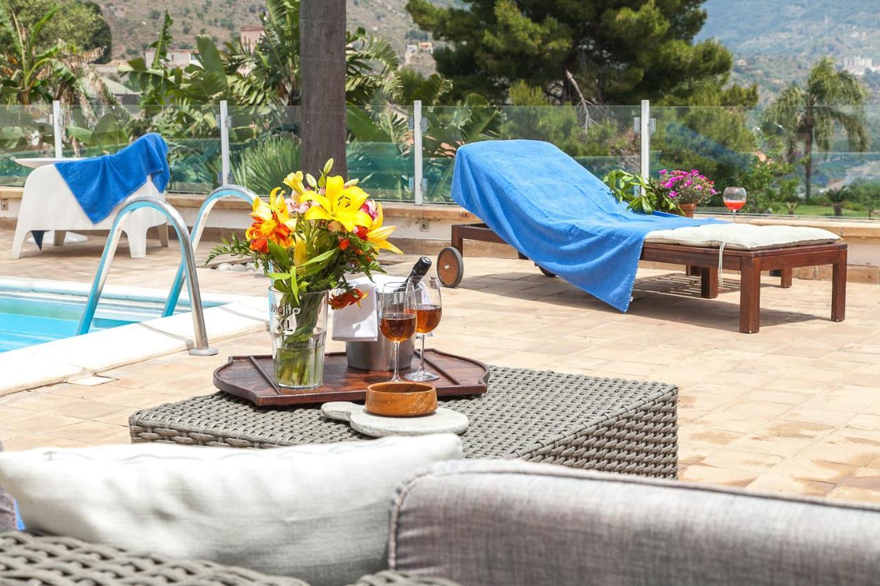 Luxury Taorum Villa With Spectacular Sea Views In Taormina Kültér fotó